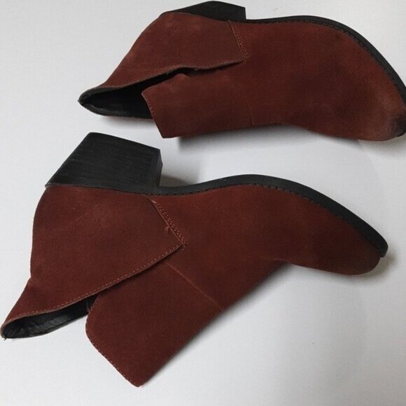 Me too  zena women suede leather boots women 7W holiday retro casual office boho - Picture 6 of 13